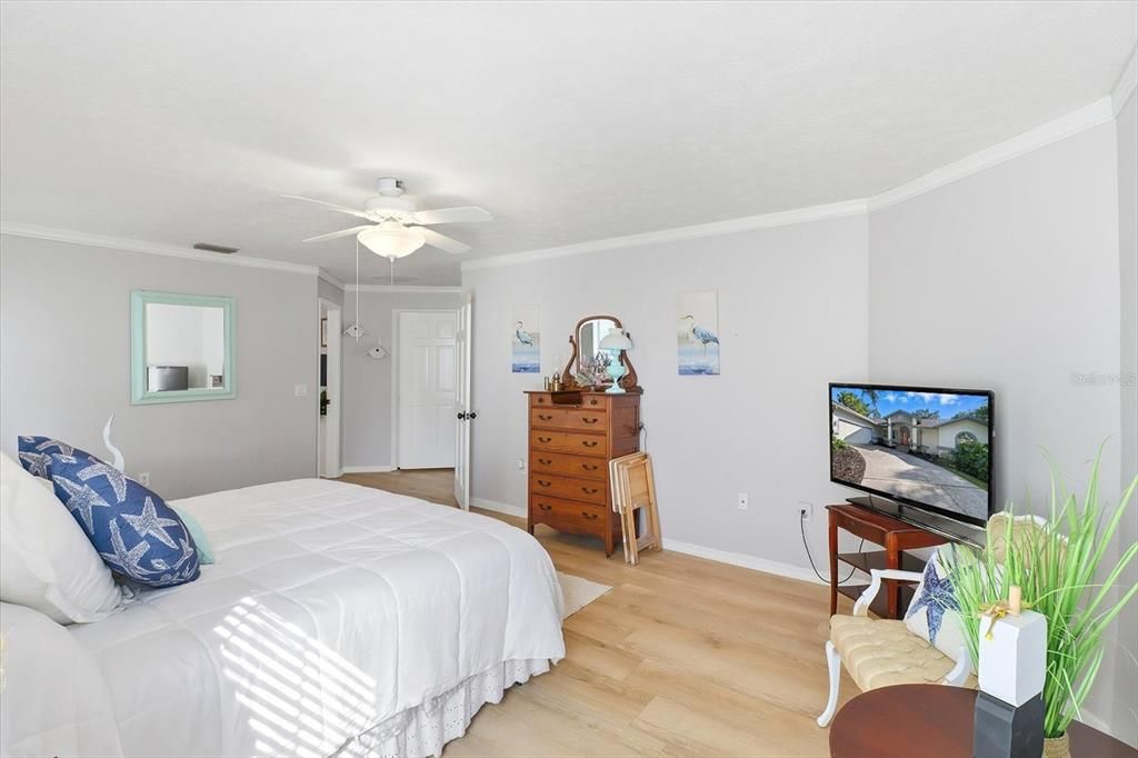 Bedroom, Interior, Wood Texture Flooring