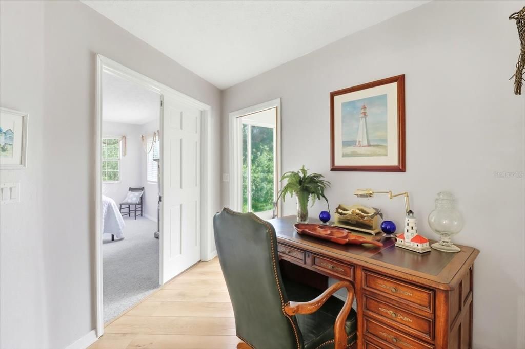 Home Office, Interior, Wood Texture Flooring