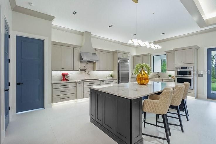 Interior, Kitchen, Pendant Lights, Recessed Lighting, Stainless Steel Appliances