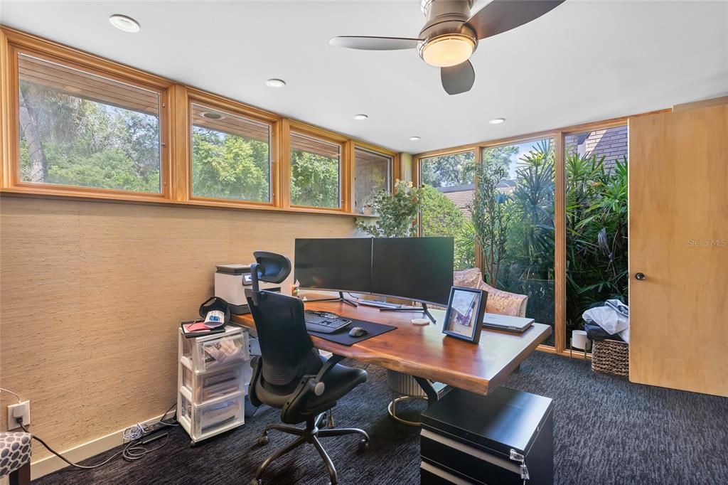 Home Office, Interior, Recessed Lighting