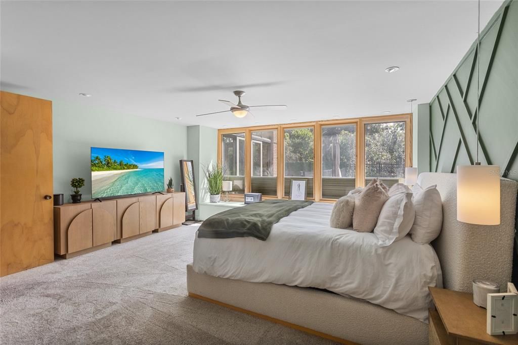 Bedroom, Interior, Recessed Lighting