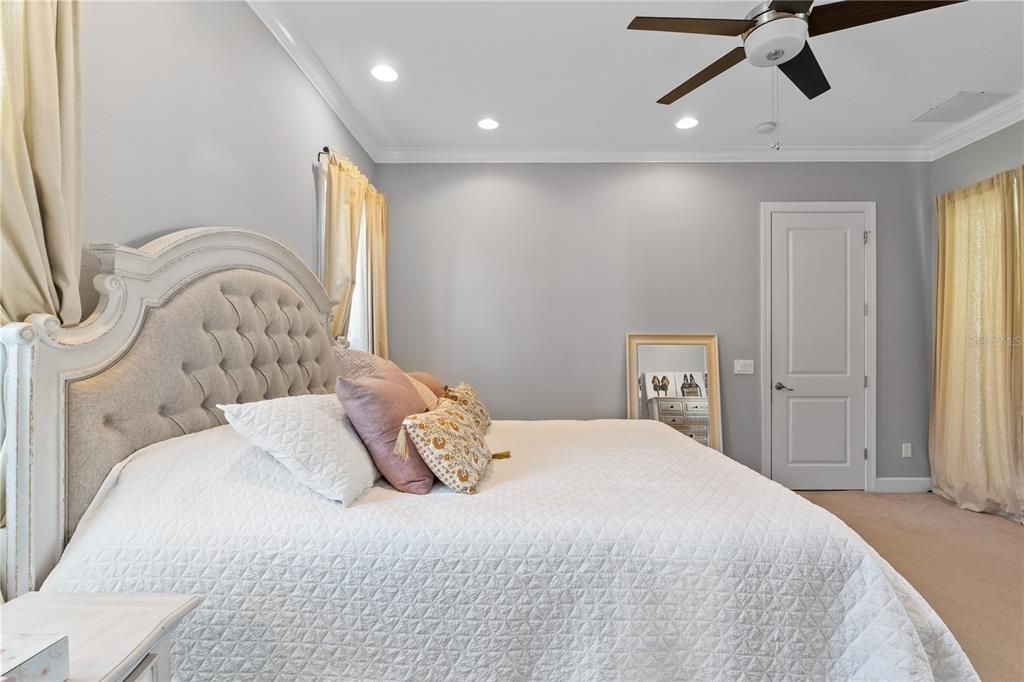 Bedroom, Interior, Recessed Lighting