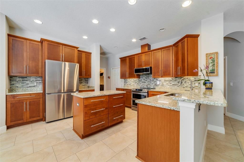 Interior, Kitchen, Recessed Lighting, Stainless Steel Appliances