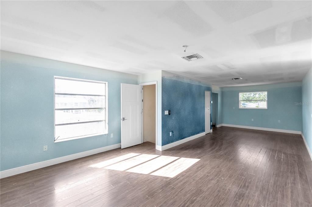 Empty room, Interior, Wood Texture Flooring