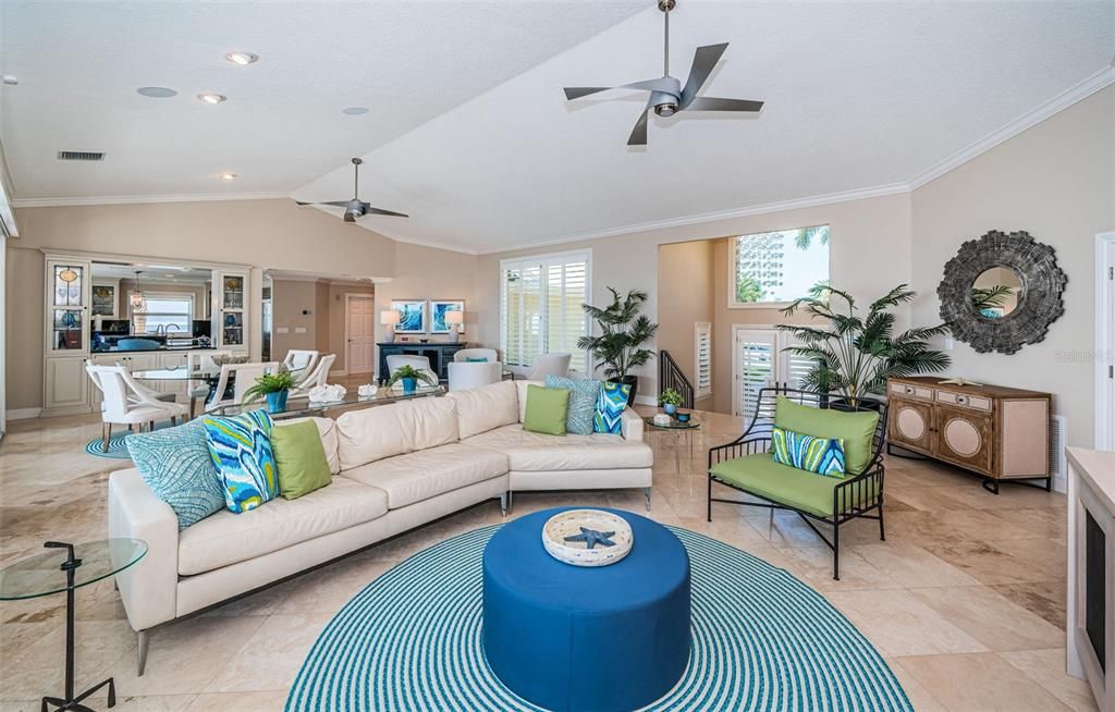 Dining room, Interior, Living room, Recessed Lighting