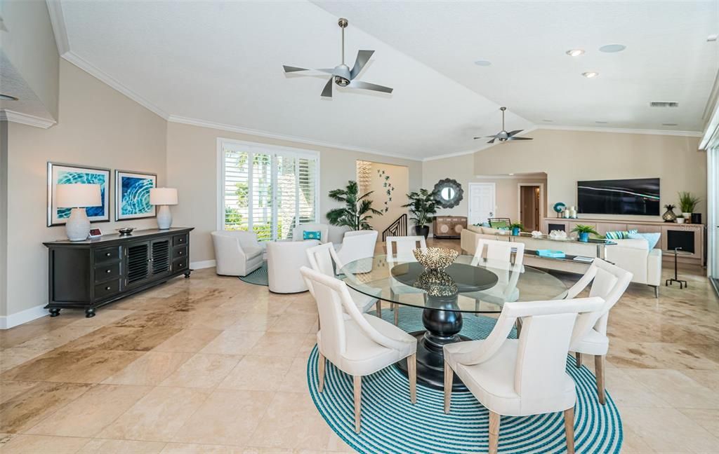 Dining room, Interior, Living room, Recessed Lighting