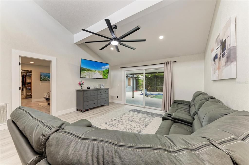 Interior, Living room, Recessed Lighting