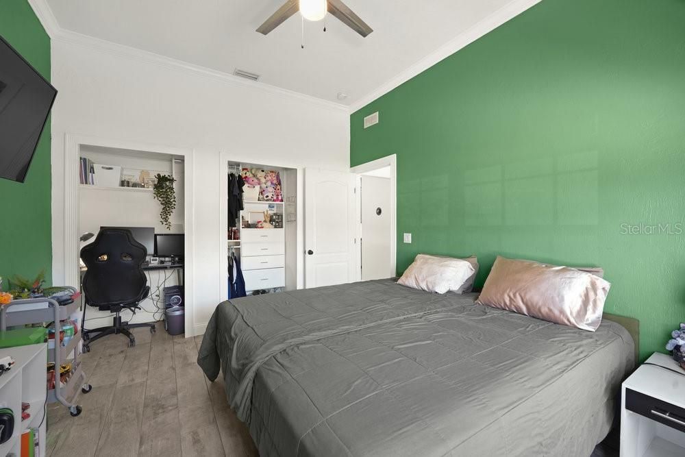 Bedroom, Home Office, Interior, Wood Texture Flooring