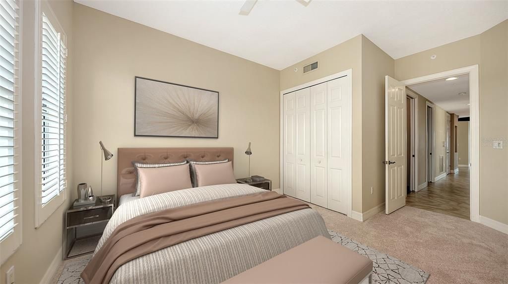 Bedroom, Interior, Recessed Lighting