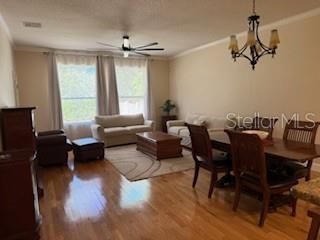 Chandelier, Dining room, Interior, Living room, Wood Texture Flooring