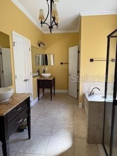 Bathroom, Chandelier, Dual Sink Vanities, Interior