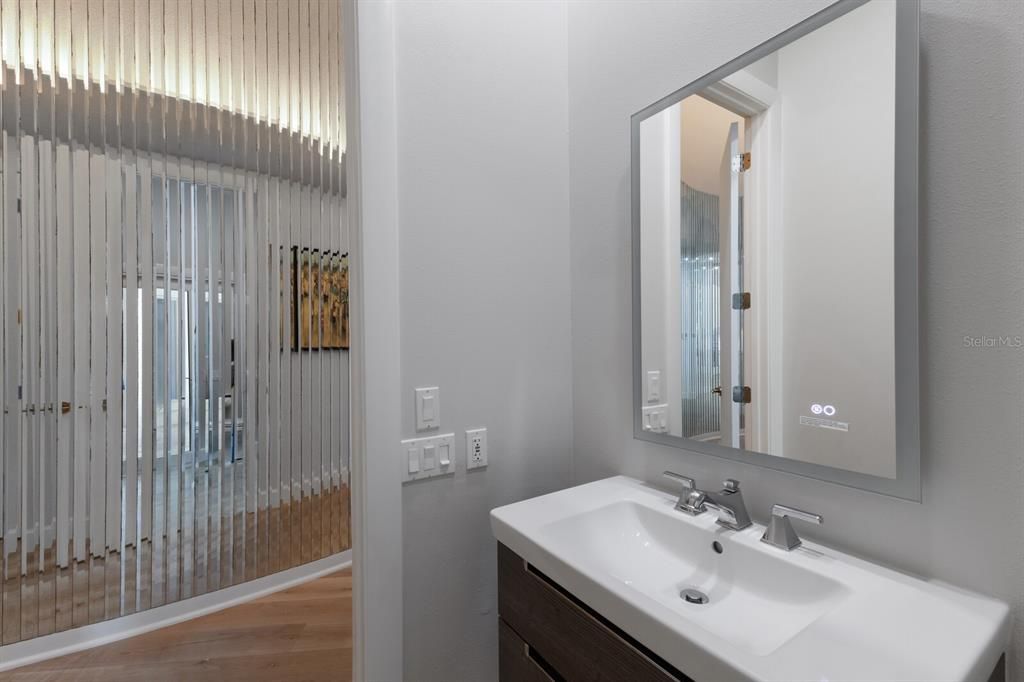 Bathroom, Interior, Wood Texture Flooring