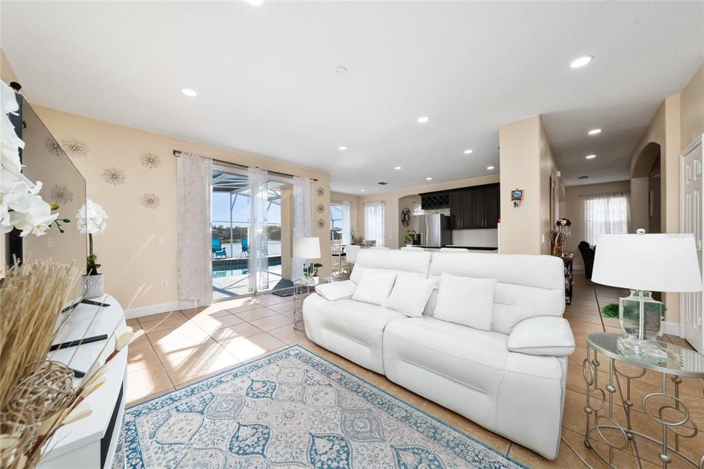 Interior, Kitchen, Living room, Recessed Lighting, Stainless Steel Appliances