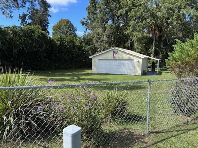 Backyard, Detached Garage, Exterior
