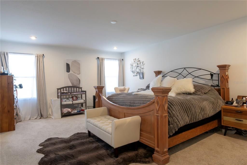 Bedroom, Interior, Recessed Lighting