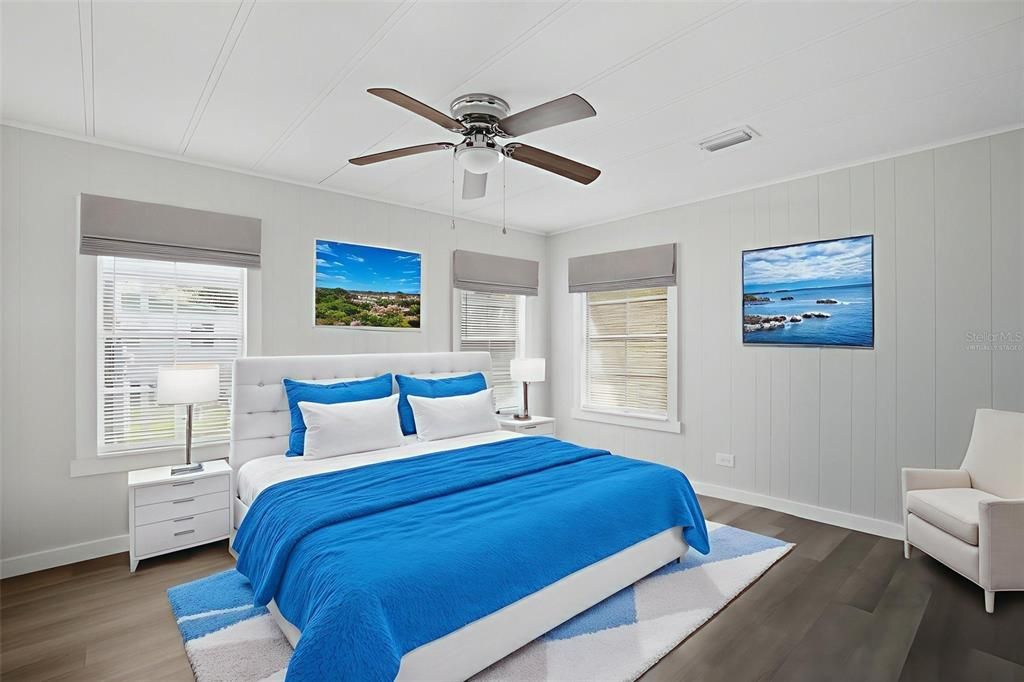 Bedroom, Interior, Wood Texture Flooring