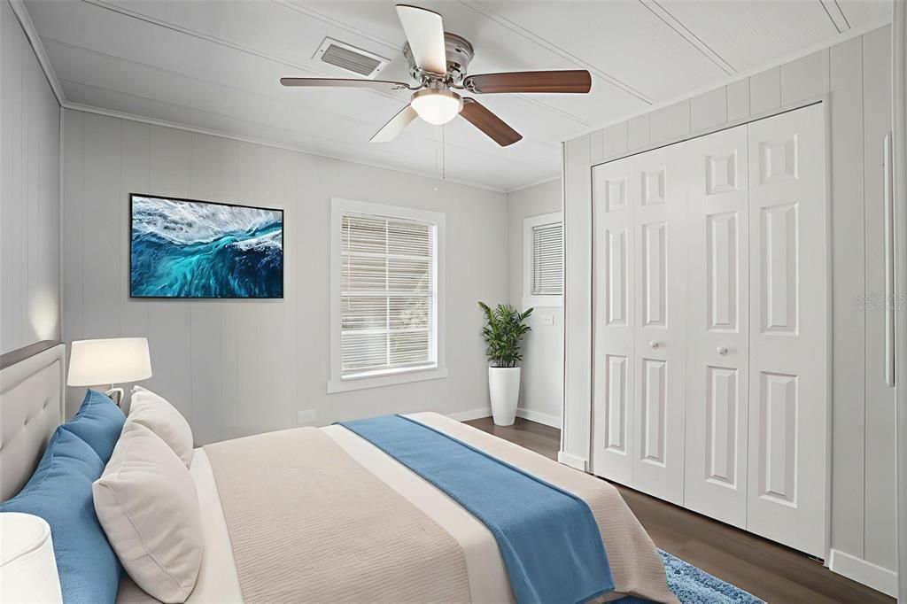 Bedroom, Interior, Wood Texture Flooring