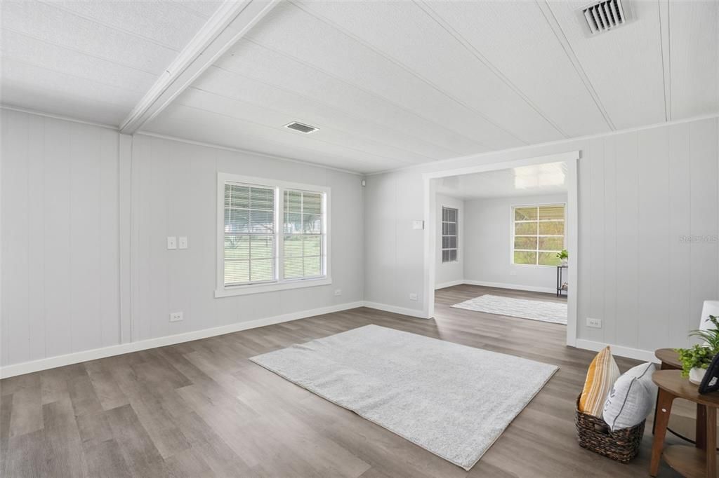 Empty room, Interior, Wood Texture Flooring