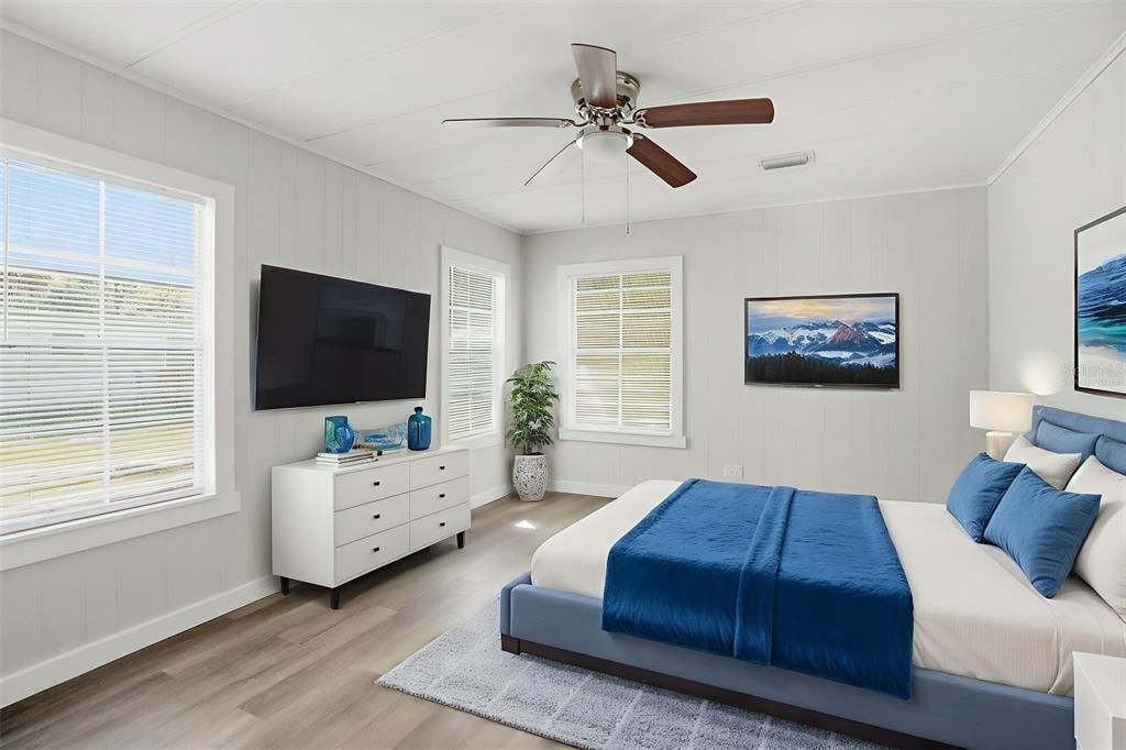 Bedroom, Interior, Wood Texture Flooring