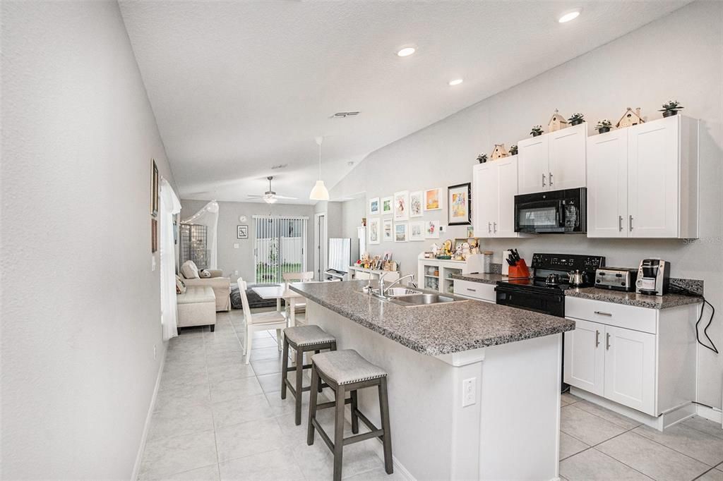 Interior, Kitchen, Living room, Pendant Lights, Recessed Lighting