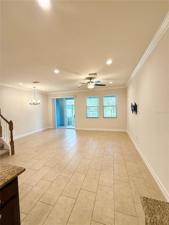Empty room, Interior, Recessed Lighting
