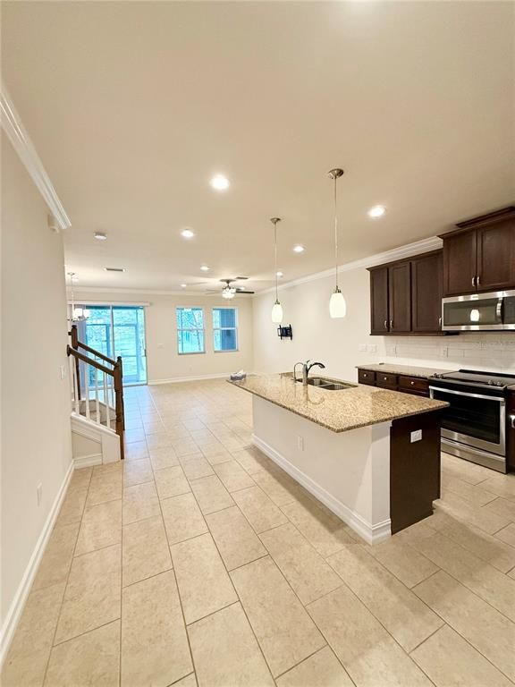 Interior, Kitchen, Pendant Lights, Recessed Lighting
