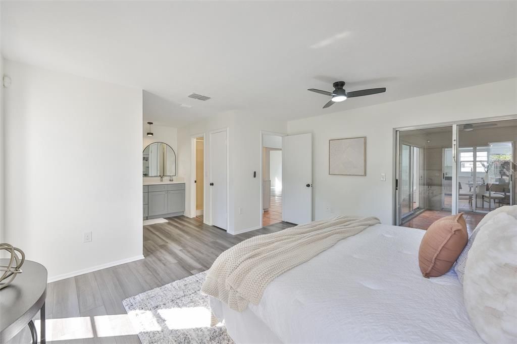 Bedroom, Interior, Wood Texture Flooring
