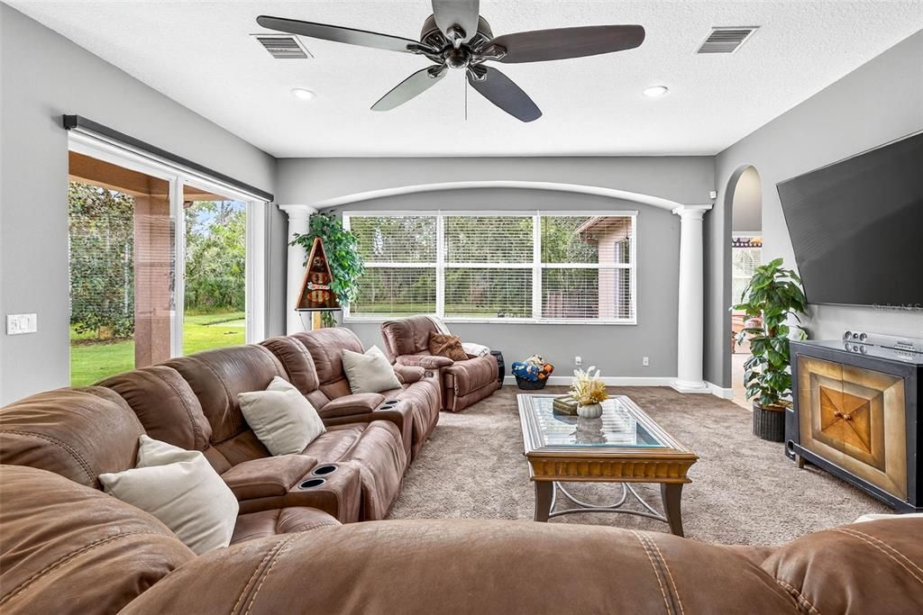 Interior, Living room, Recessed Lighting