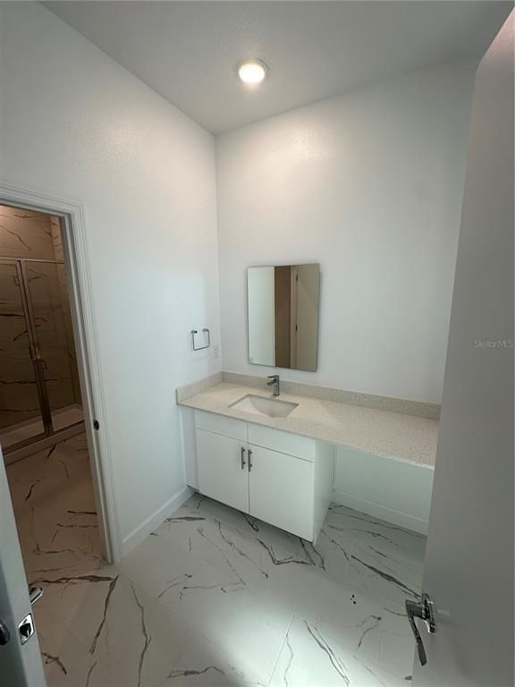 Bathroom, Interior, Marble, Recessed Lighting