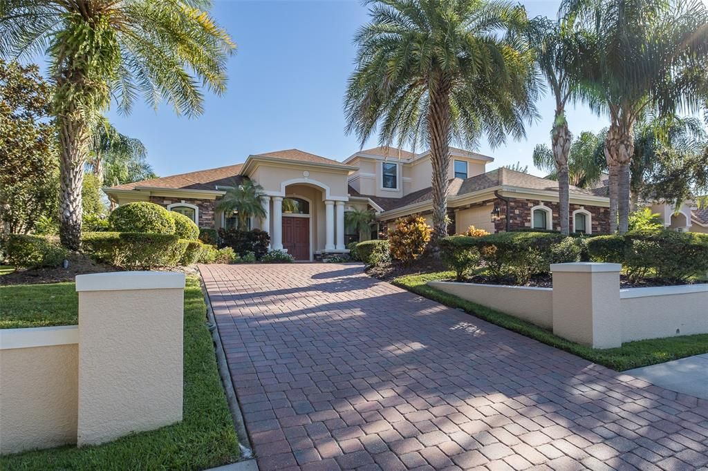 Backyard, Exterior, Facade, Mediterranean