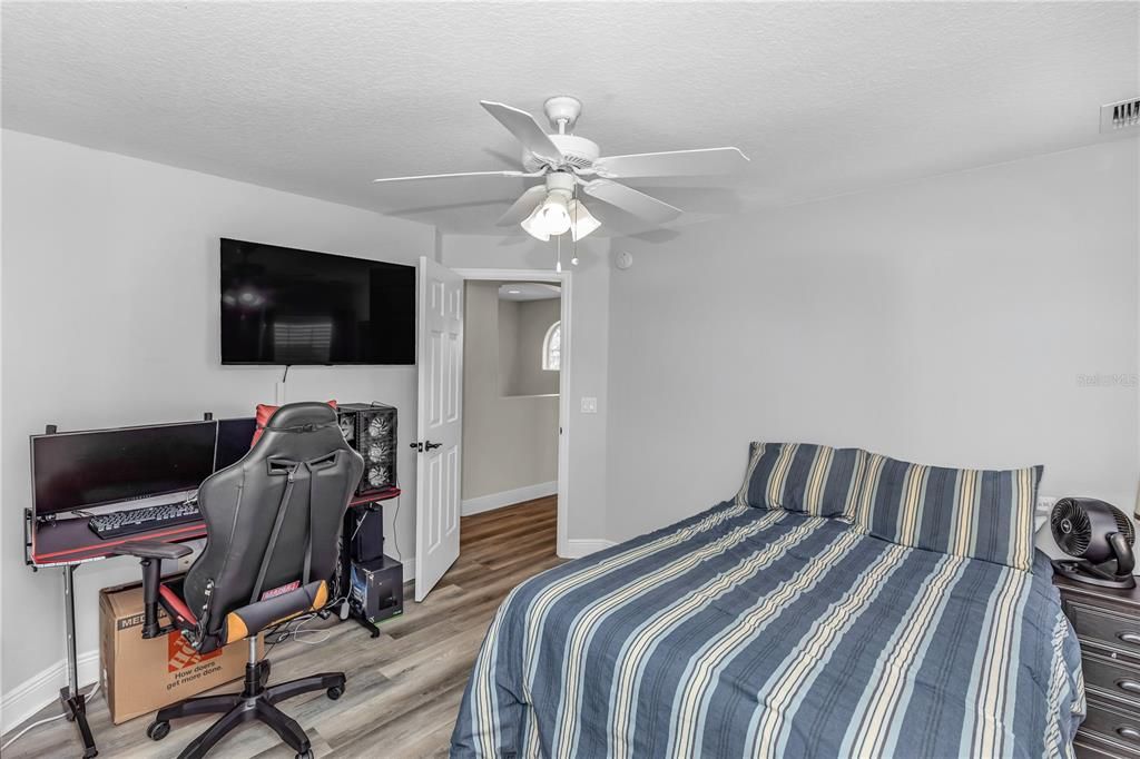 Bedroom, Home Office, Interior, Wood Texture Flooring