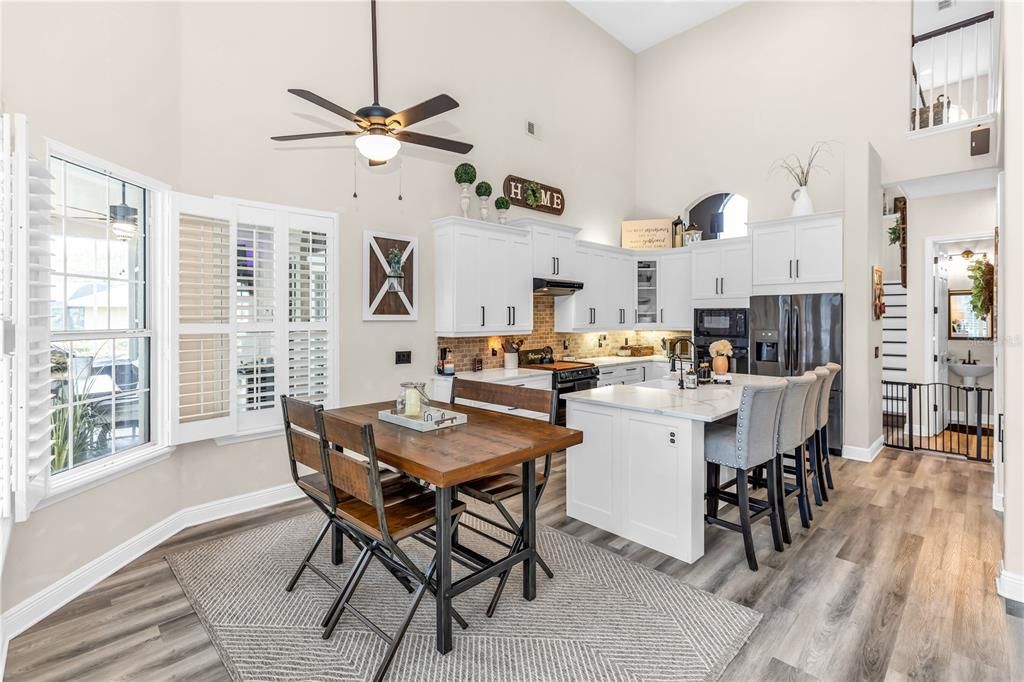 Dining room, Interior, Kitchen, Wood Texture Flooring