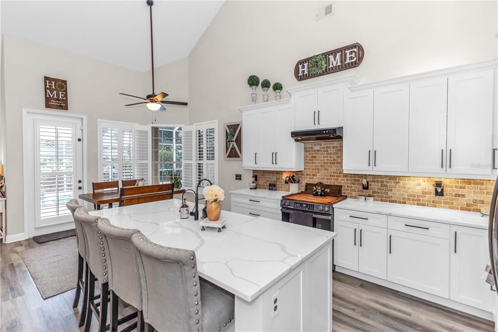 Interior, Kitchen, Wood Texture Flooring