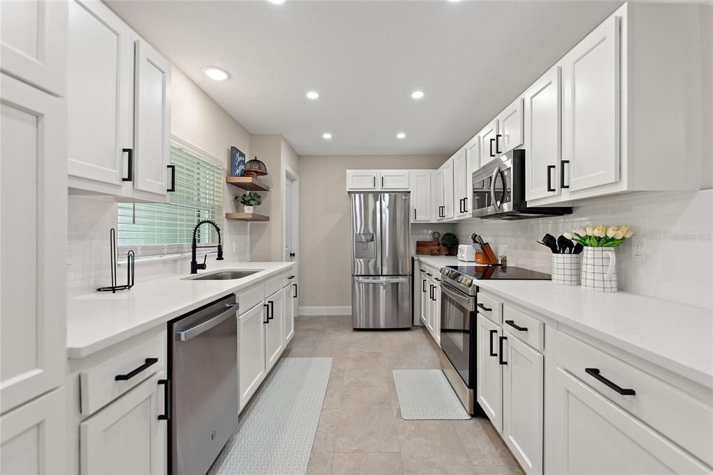 Interior, Kitchen, Recessed Lighting, Stainless Steel Appliances