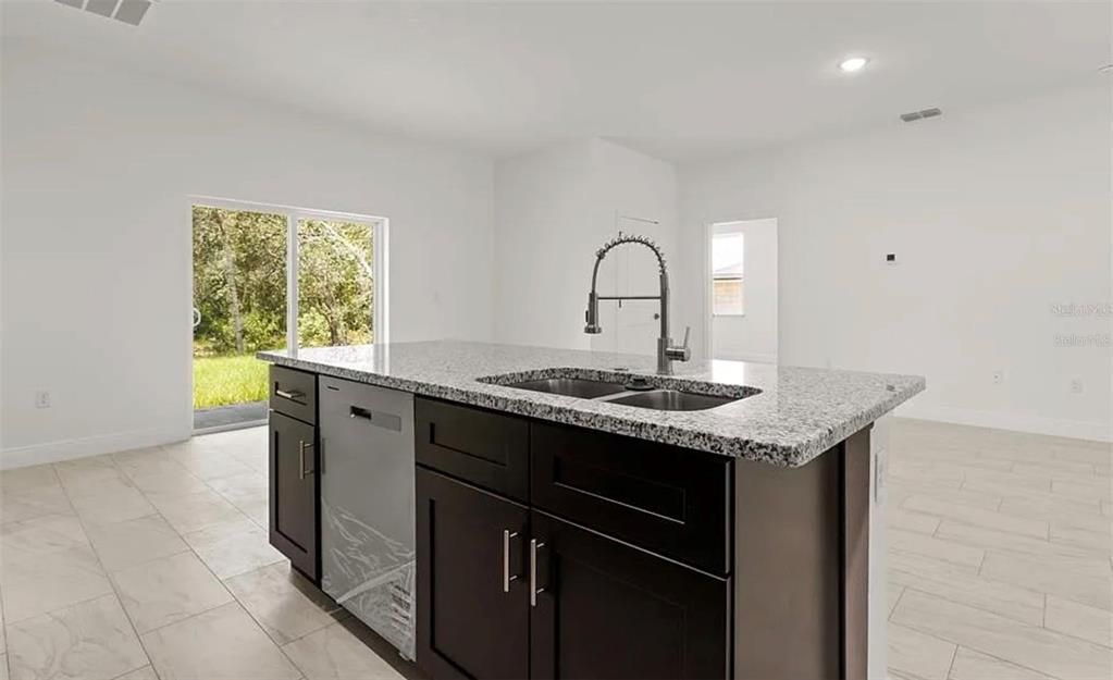 Interior, Kitchen, Marble, Recessed Lighting
