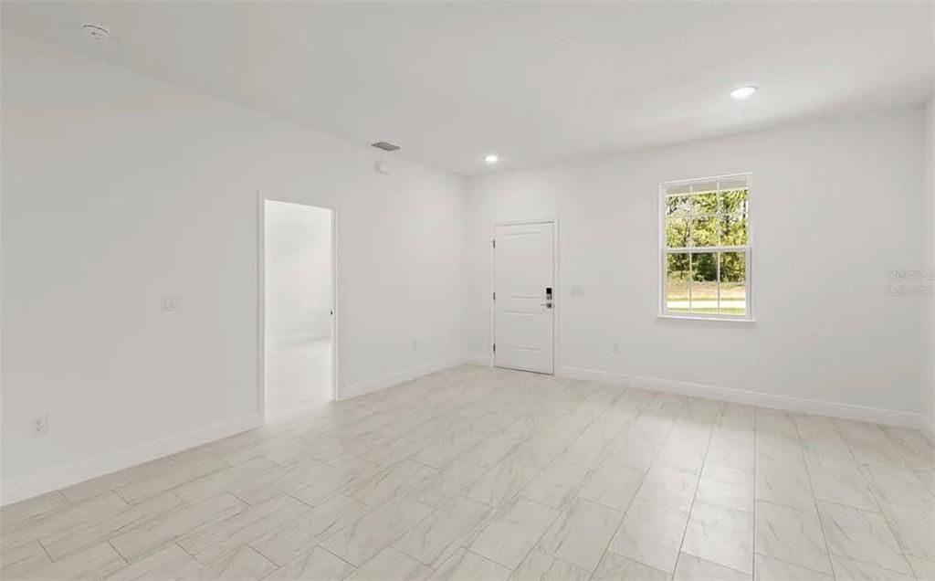 Empty room, Interior, Marble, Recessed Lighting