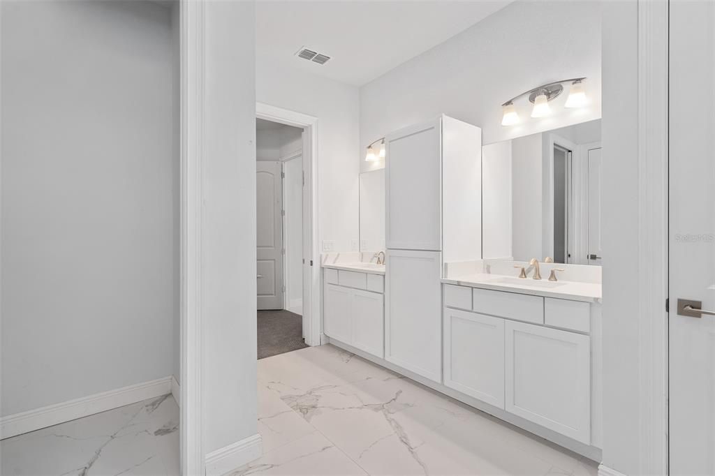 Bathroom, Dual Sink Vanities, Interior, Marble