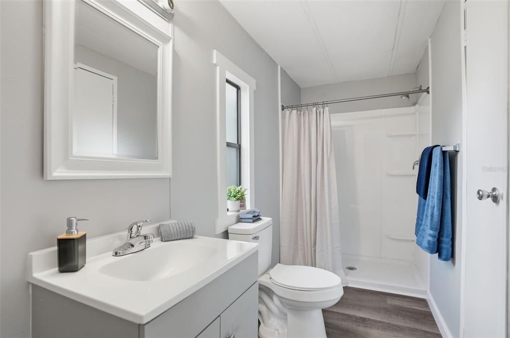 Bathroom, Interior, Wood Texture Flooring