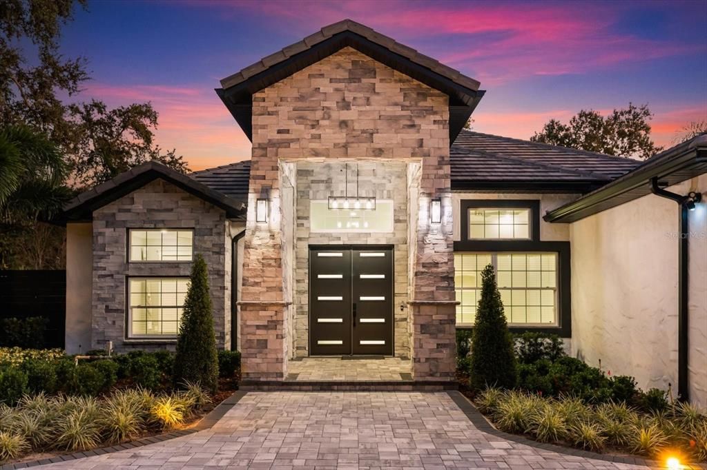 Exterior, Facade, Brick Traditional
