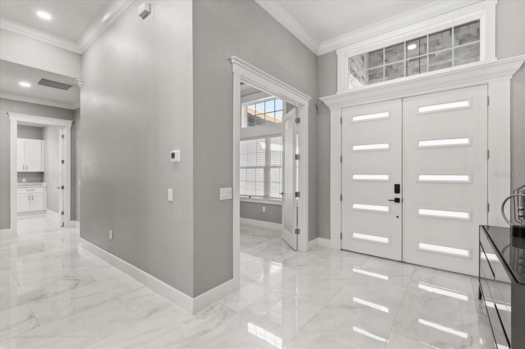 Interior, Marble, Recessed Lighting