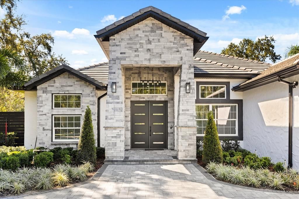 Exterior, Facade, Brick Traditional