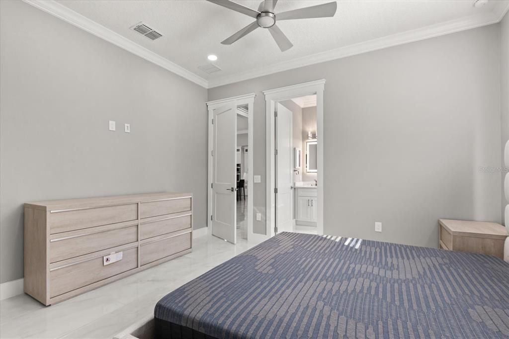 Bedroom, Interior, Recessed Lighting