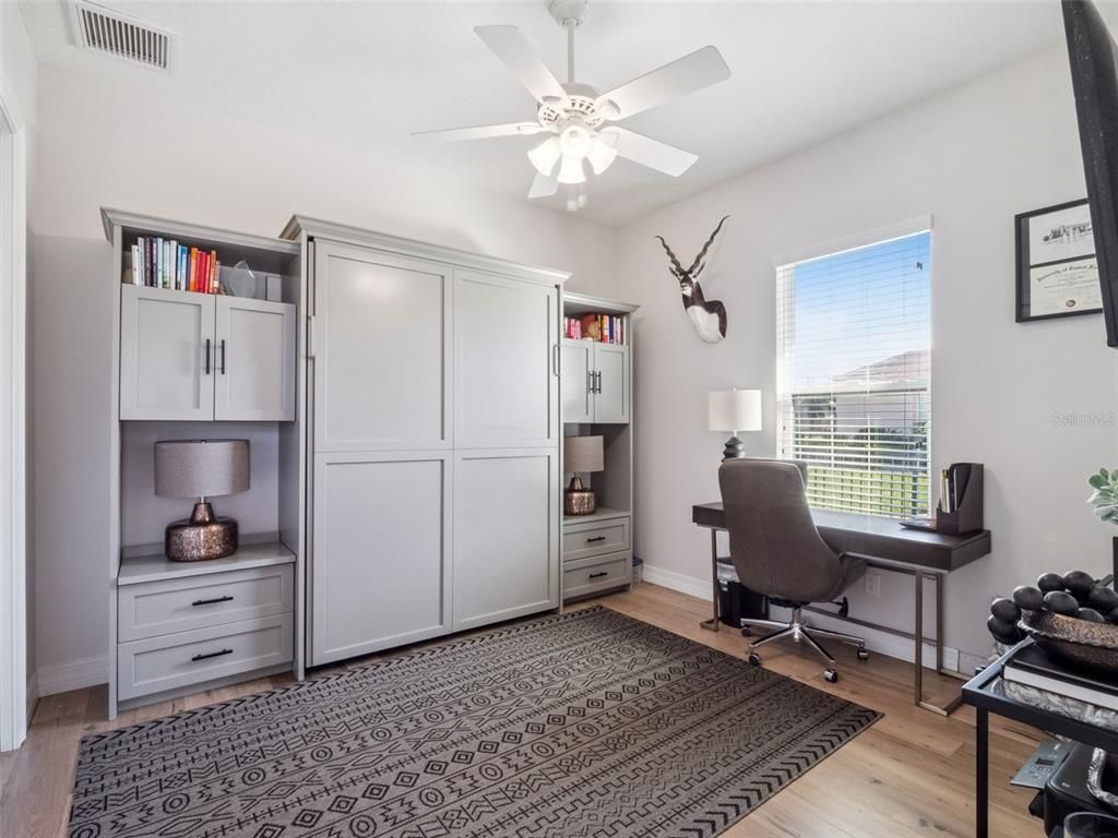 Home Office, Interior, Wood Texture Flooring