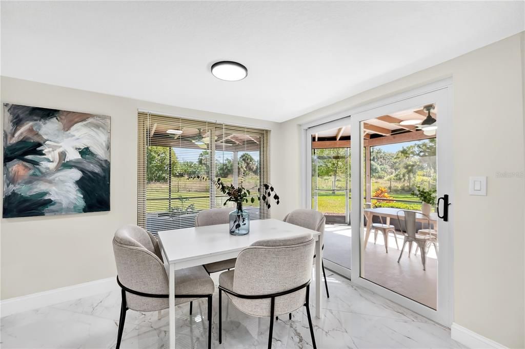 Dining room, Interior, Marble