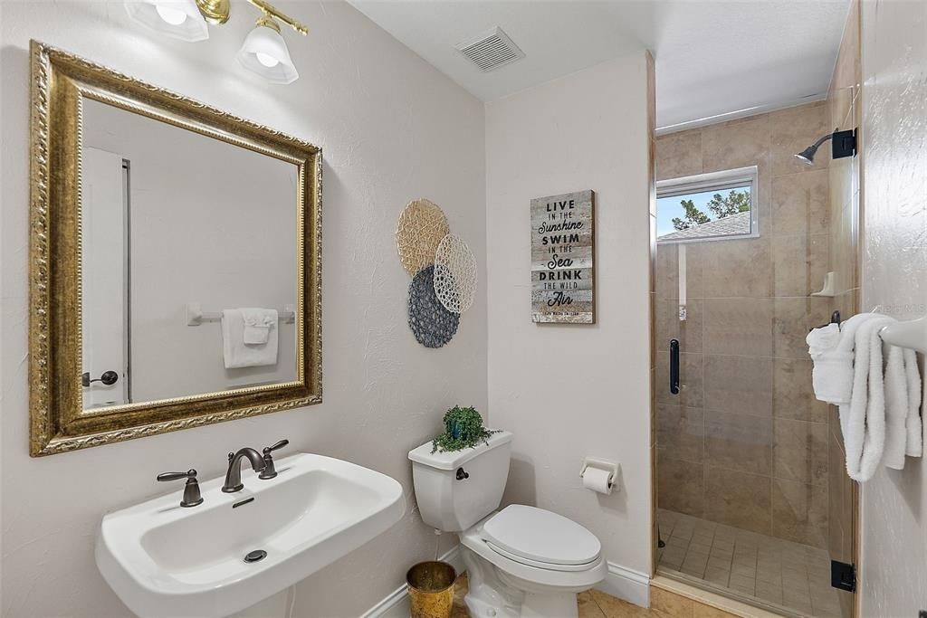 Bathroom, Glass Shower, Interior