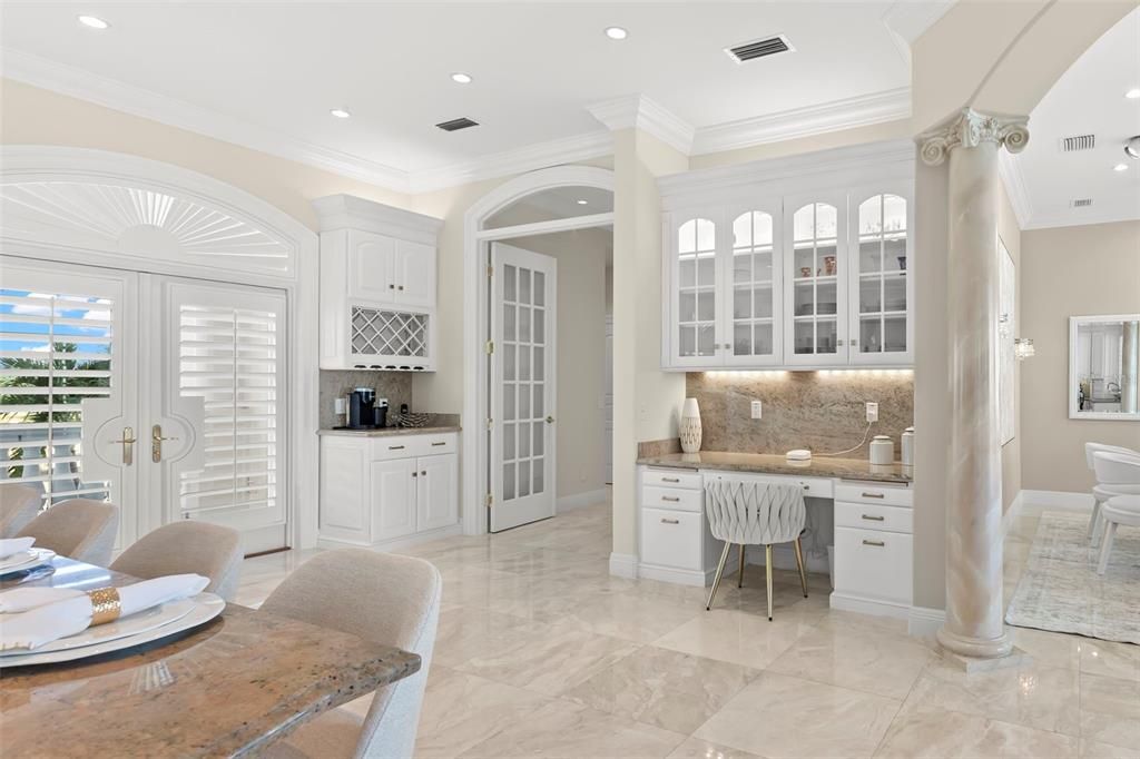 Home Office, Interior, Recessed Lighting