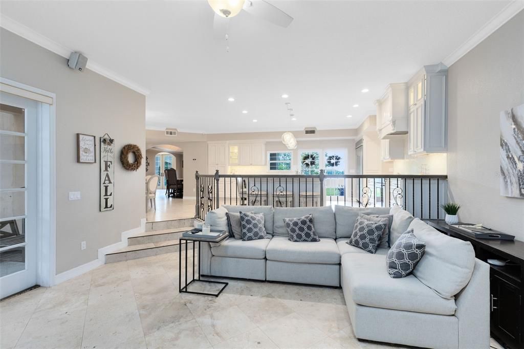 Interior, Kitchen, Living room, Recessed Lighting