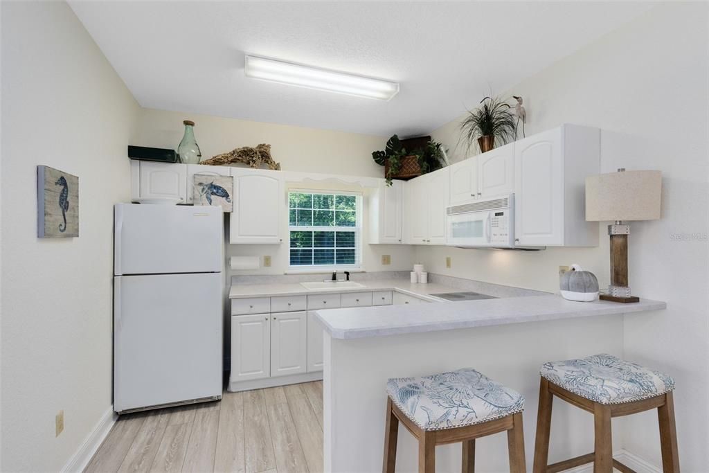 Interior, Kitchen, Wood Texture Flooring