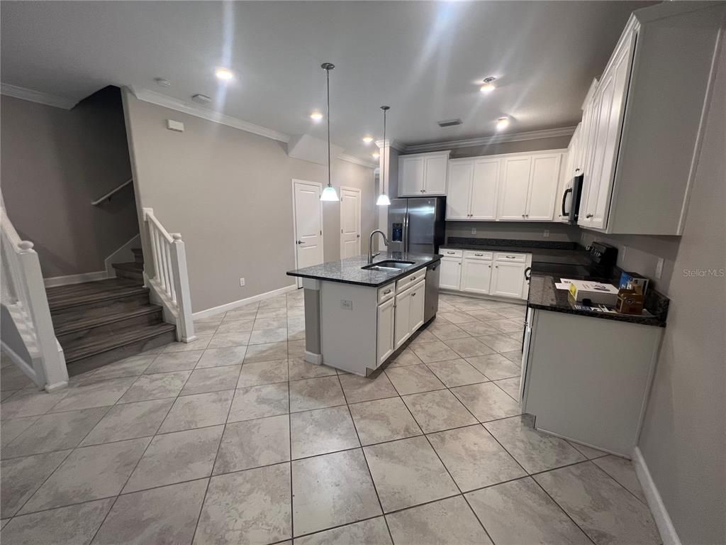 Interior, Kitchen, Pendant Lights, Recessed Lighting