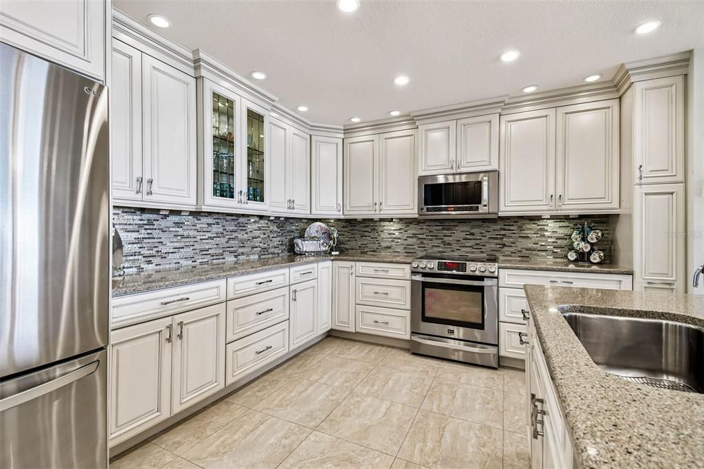 Interior, Kitchen, Recessed Lighting, Stainless Steel Appliances